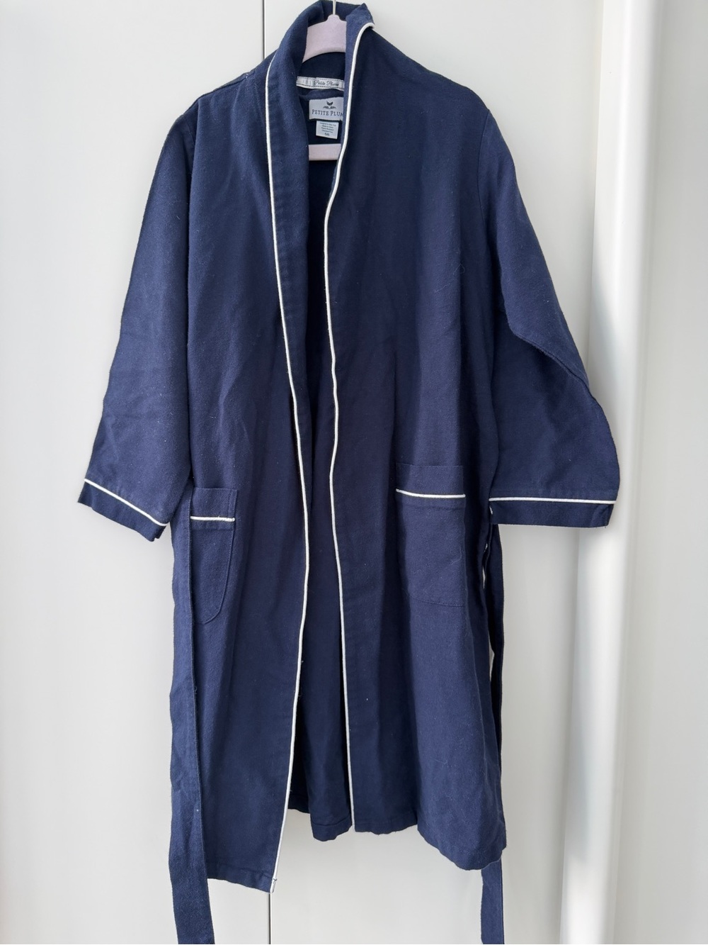 Petite Plume Boys Robe. Navy. Age 5-6